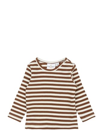 Tnsbfro L_S Rib Tee Brown The New