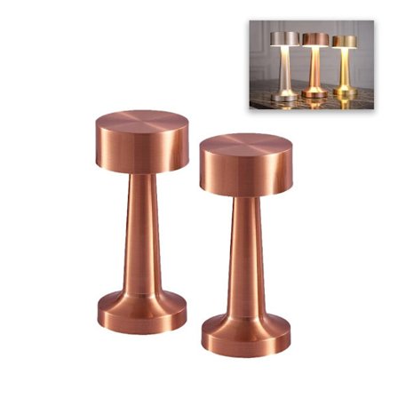 Touch lampe sett med 2 stk i gull