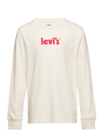 Lvb L/S Poster Logo Tee-Shirt Cream Levi's