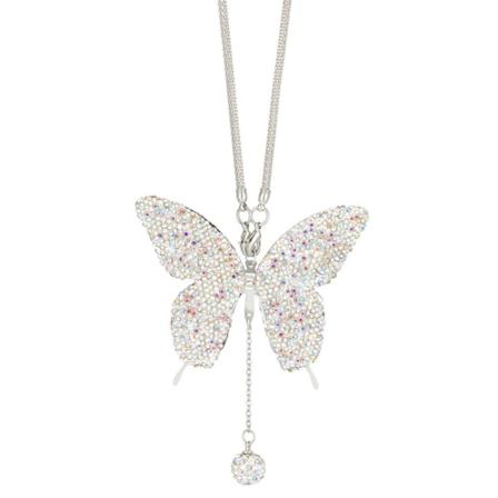 Bling Butterfly Diamond Biltilbehør for kvinner Krystallbil bakspeil Charms Bildekorasjon Valentinsdagsgave