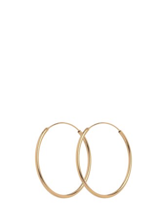 Pernille Corydon Plain Hoops - Gold - ONE SIZE