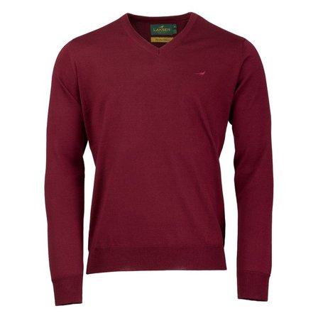 Laksen M's Sussex V-Neck Bordeaux