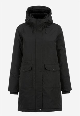 Cellbes of Sweden - Funksjonsjakke med fastsydd hette i svart for damer i størrelse 34/36