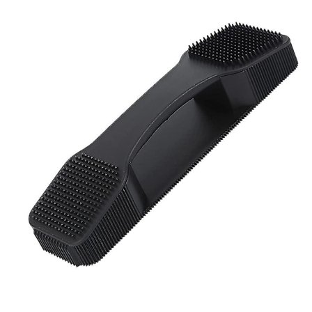 Ammattimainen eläinten hevosen hoitoon tarkoitettu jäykkä harja, musta