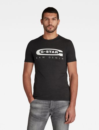 G-Star Graphic 4 Slim R T S\S - Black - XXL