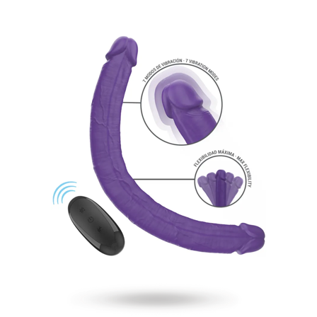 Gunter Dildo Double Vibrator Remote Control