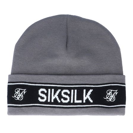 SikSilk - Grau cuff Mütze - Siksilk Tape Charcoal Cuff @ Hatstore
