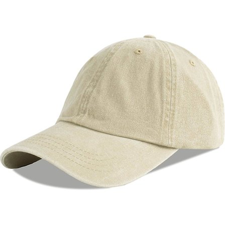 Unisex Baseball Cap 100% Bomuld Passer til Mænd Kvinder Vasket Denim Justerbar Far Hat