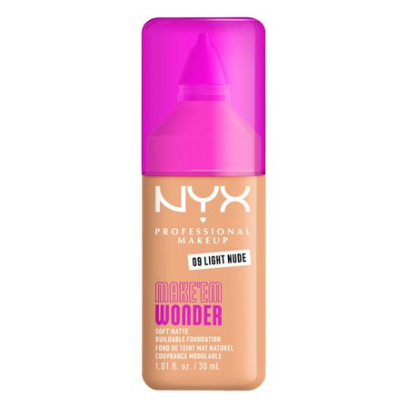Nyx Professional MakeUp Make 'Em Wonder Foundation 09 Light Nude 30ml - Fondotinta liquido