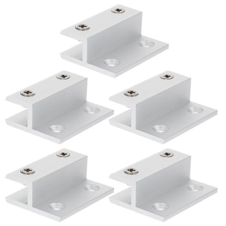 5 kpl Lasihyllyn Kannatin Suorakulmainen Lasihyllyn Kannatin 2-reikäinen Laattahyllyn Kiinnike