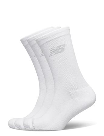 Performance Cotton Cushi D Crew Socks 3 Pair White New Balance
