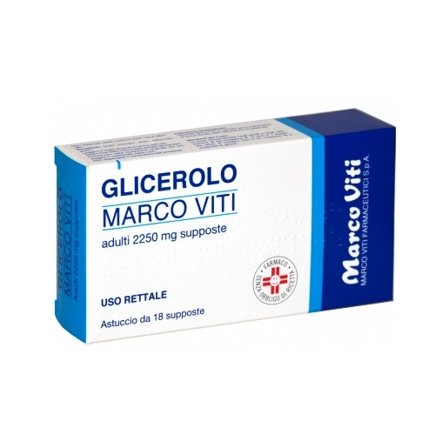Glicerolo Marco Viti Adulti 18 Supposte 2250mg