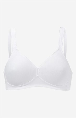 Triumph - Bh uden bøjle Modern Soft+ Cotton N i hvid til damer i størrelse 80A - Cellbes