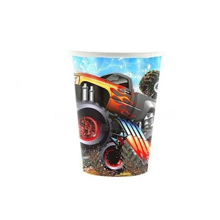 10 stk. Monster Truck Kopper Festutstyr Bursdagsdekorasjoner