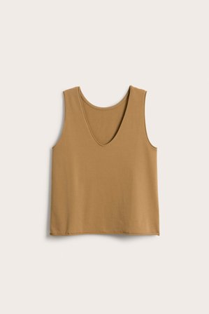Kappahl | Singlet med v-hals | Brun