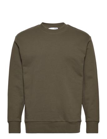 Slhrelaxhoffman Crew Neck Sweat S Noos Green Selected Homme