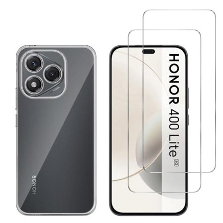 Coque til Honor 400 Lite 5G og 2 Tempered Glass Skærmbeskyttelse Phonillico