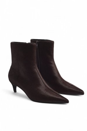 Premium Selection Leather Ankle Boots - Lædersko - Brun - EU 36