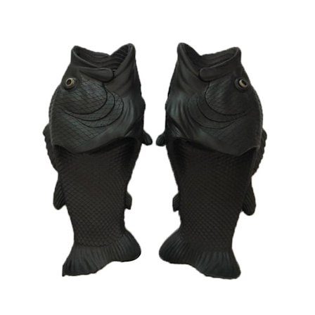 Unisex Simuleret 3D Fisk Tøfler Sommer Sjove Mode Flip Flops Til Udendørs