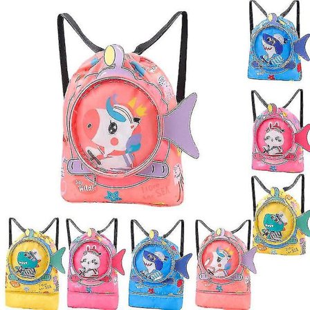 Svømmebag for barn, våt og tørr separasjon, gutter og jenter, basseng, vanntett bag, strand, svømmeutstyr, svømme-ryggsekk for barn