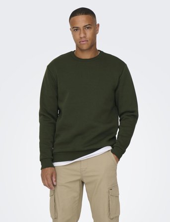 ONLY & SONS Onsceres Crew Neck Noos - Green - S