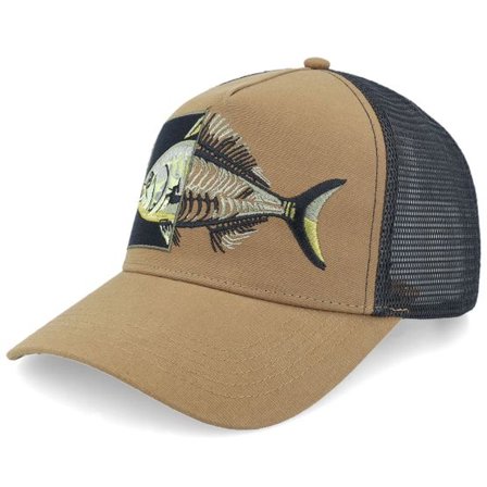 Upfront - Beige trucker Keps - Apollo Brown A-Frame Trucker @ Hatstore