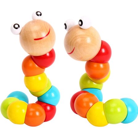 Baby Leke - Caterpillar Twisting Baby Jente og Baby Gutt Leke (2-pakning)