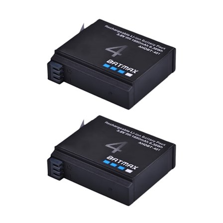 Batmax 1680mAh Gopro Hero 4 Batteribyte + LED 3-slots USB-laddare för GoPro HERO4 GoPro AHDBT-401 Action Camera Bateria