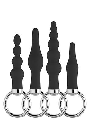 NMC Back Up Butt Plug Kit Black Analpluggar paket - Blushme.se
