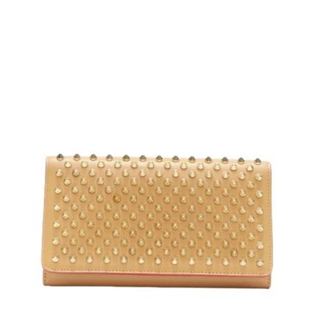 Christian Louboutin Pre-owned, Pre-owned Leather wallets Bruin, Dames, Maat:ONE Size,leer