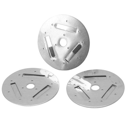 3-pakning tekanne fløyte tekanne tilbehør tekanne lokk lydstykke fløyte tekanne lokk (3.50X3.50X0.10CM, sølv)