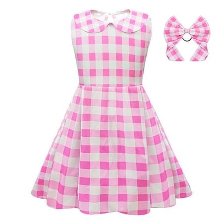 Kid Girls Barbie Princess Cosplay Halloween -syntymäpäivämekko A 120cm