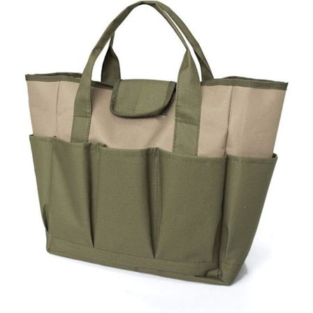 Haveredskabssæt, stor havetaske med flere lommer til haveredskabssæt, værktøjstaske