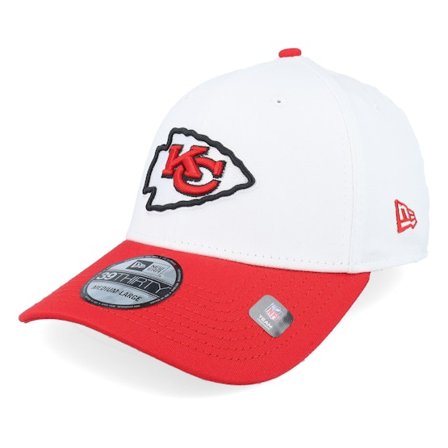 New Era - NFL Bianco flexfit Cappellino - Kansas City Chiefs NFL Team Logo 39THIRTY White/Red Flexfit @ Hatstore