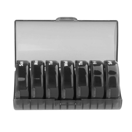 Pillerlåda 7 Dagar 2 Gånger Om Dagen Rund Stor Kapacitet För