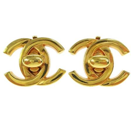 Chanel Vintage, Pre-owned Metal chanel-jewelry Geel, Dames, Maat:ONE Size