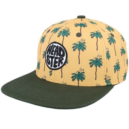 Headster - Gul snapback Keps - Kids Palm Cosmic Clementine Snapback @ Hatstore