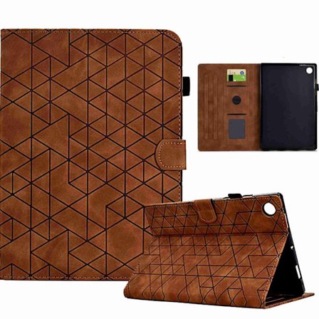 Samsung Galaxy Tab A9+ Rhombus TPU Smart Läderfodral