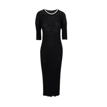 MM6 Maison Margiela Midi Kjole Sort, Dame