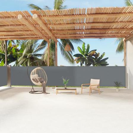 Vidaxl Infällbar Sidomarkis Antracit 140x1200 Cm Antracit