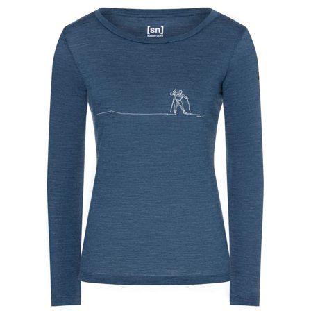 Super.natural Women's Cross Country LS Women long-sleeved sweaters Blue S