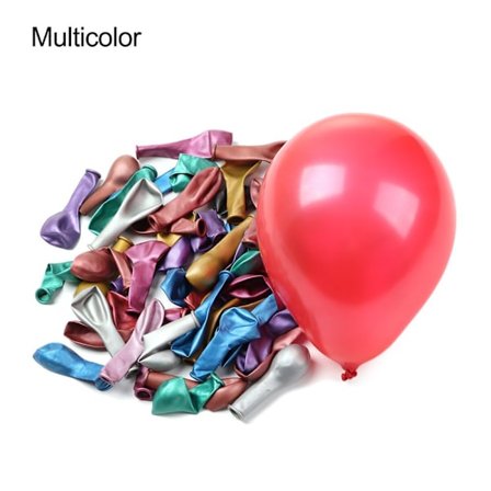 50st 5 tums Latex ballong uppblåsbara leksaker MULTICOLOR
