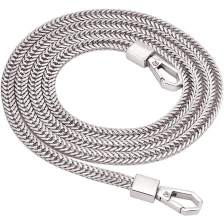 Taske Kæde Rem Skulder Sølv Rem Kæde Udskiftning med Legering Drejelige Låse til Skulder Cross Body Sling Taske H
