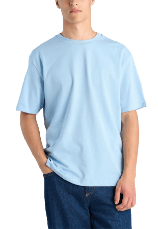 Lindbergh Oversize Tee Överdelar Herr Blå S