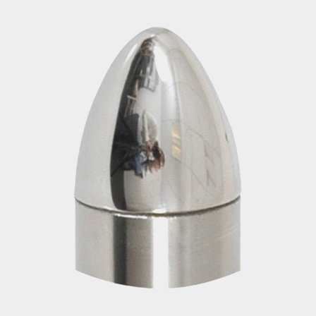 Ändavslut RF stål till 22mm ledstångsrör