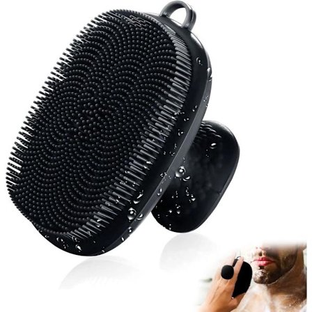 Ansigtsvask, Silikone ansigtsbørste til mænd, Ansigtsrensebørste, Silikone ansigtsbørste, Manuel vandtæt rensende hudpleje ansigtsbørste eksfolierende