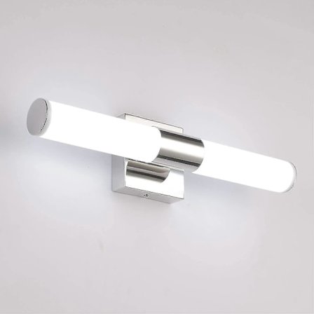 Badeværelses Vanity Lampe, 7degobii 16" Tommer 16w 6000k Krom Led Spejllamper Til Badeværelse Væglamper Bar Belysning