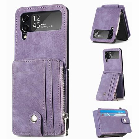 Samsung Galaxy Z Flip 4 - Stilrent Skal med Korthållare