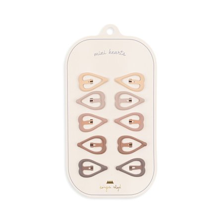 Mini Hårspenner Hjerte, Rouge - Konges Sløjd multifarge