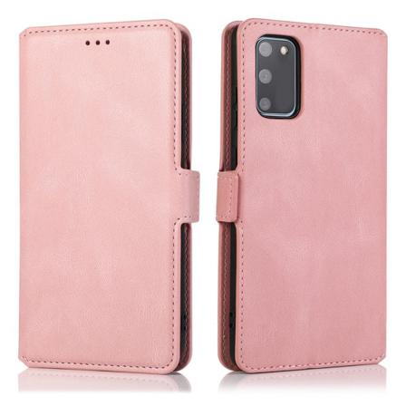 Smidigt Stilsäkert Plånboksfodral - Samsung Galaxy S20 FE Roséguld